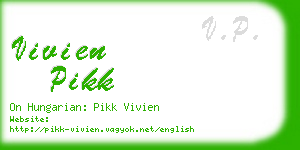 vivien pikk business card